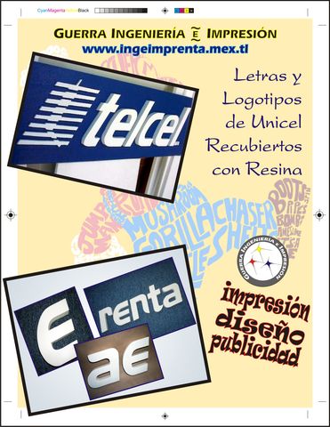 Letras y Logotipos de Unicel